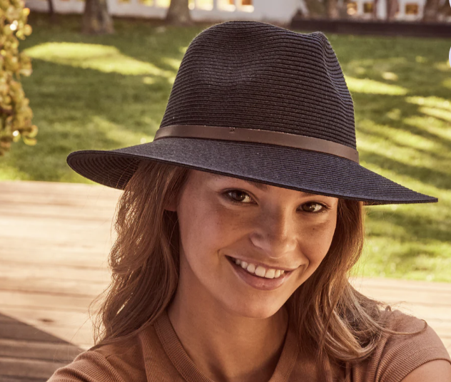 Darby Fedora Hat - Ash Black