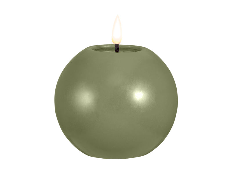 Let's Get Lit LED Flameless Round Candle 10cm Pine