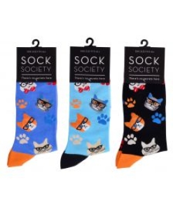 Sock Society Cat In Specs