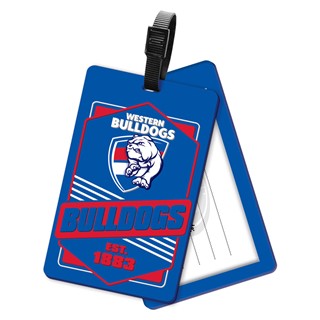 Western Bulldogs Rubber Bag Tag