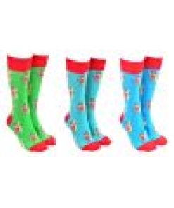 Sock Society Surfing Santa