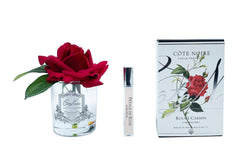 Perfumed Natural Touch Single Rose - Black - Red