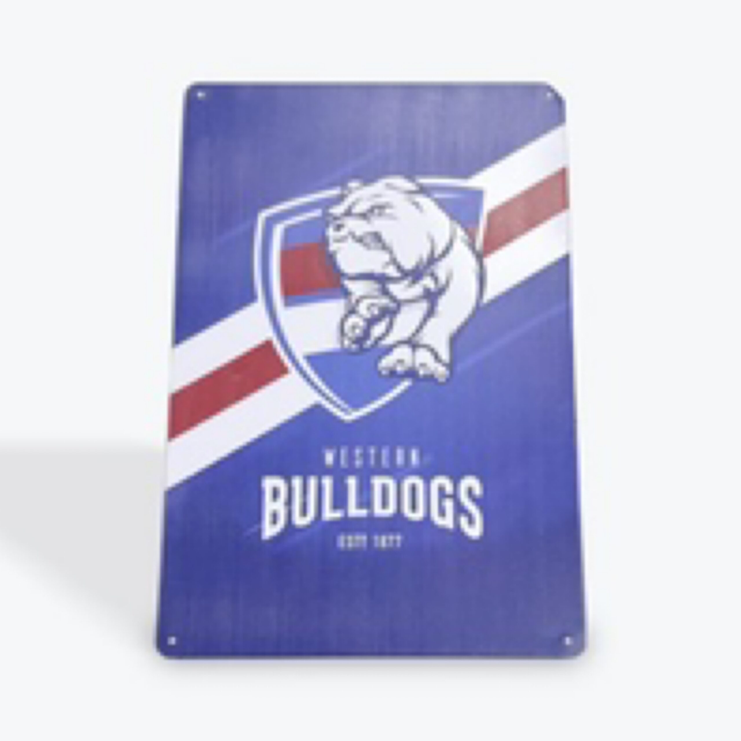 Western Bulldogs Tin Sign