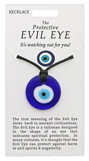 The Protective Evil Eye Blue Round Necklace 3.0CM
