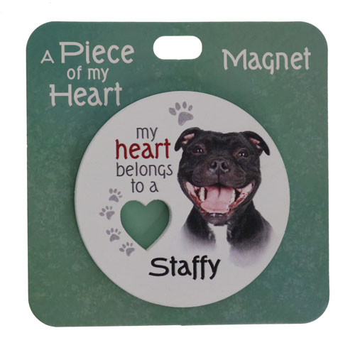Staffy magnet