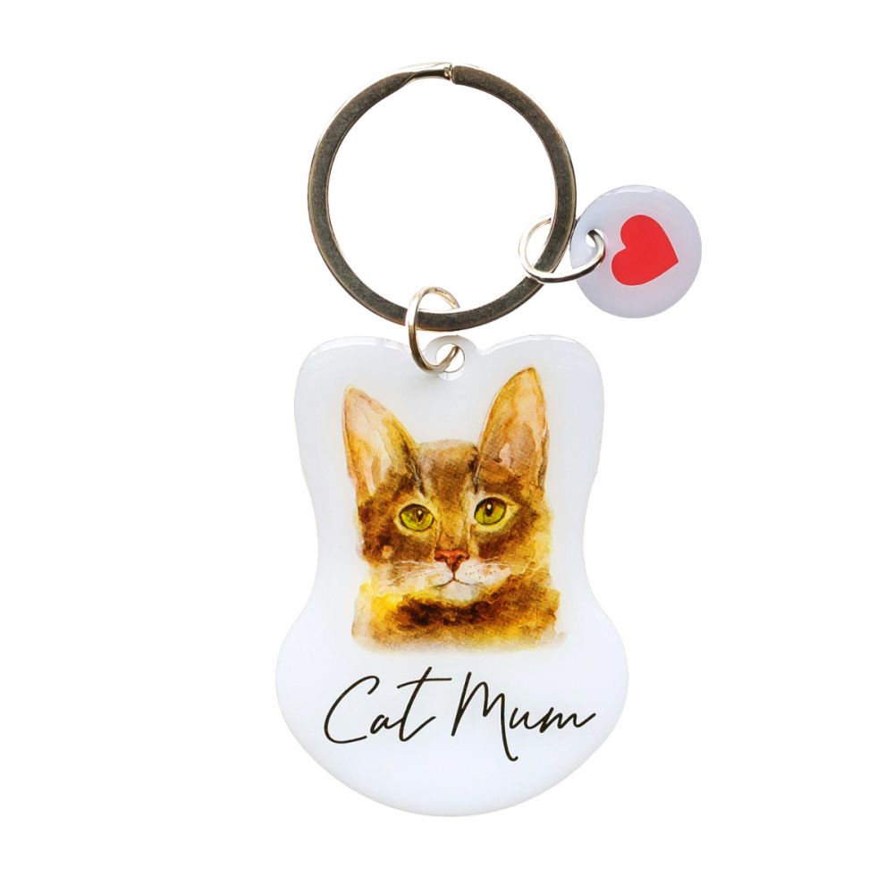 Pet Keyring Cat Mum