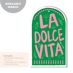 Ceramic Trivet LA DOLCE VITA