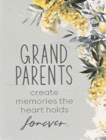 Native Blooms Grandparents Ceramic Magnet