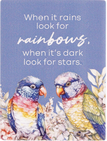 Native Blooms Rainbows Ceramic Magnet