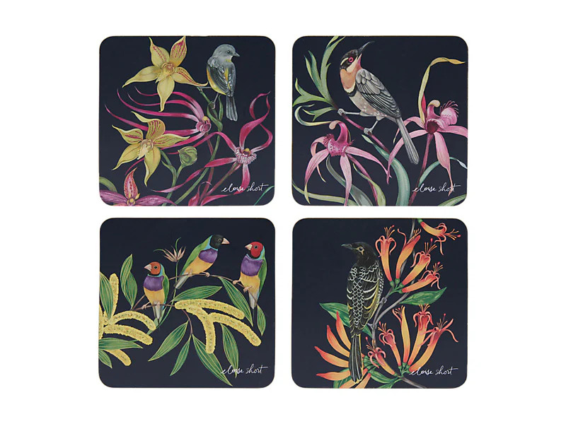 Eloise Cork Back Coaster Set of 4