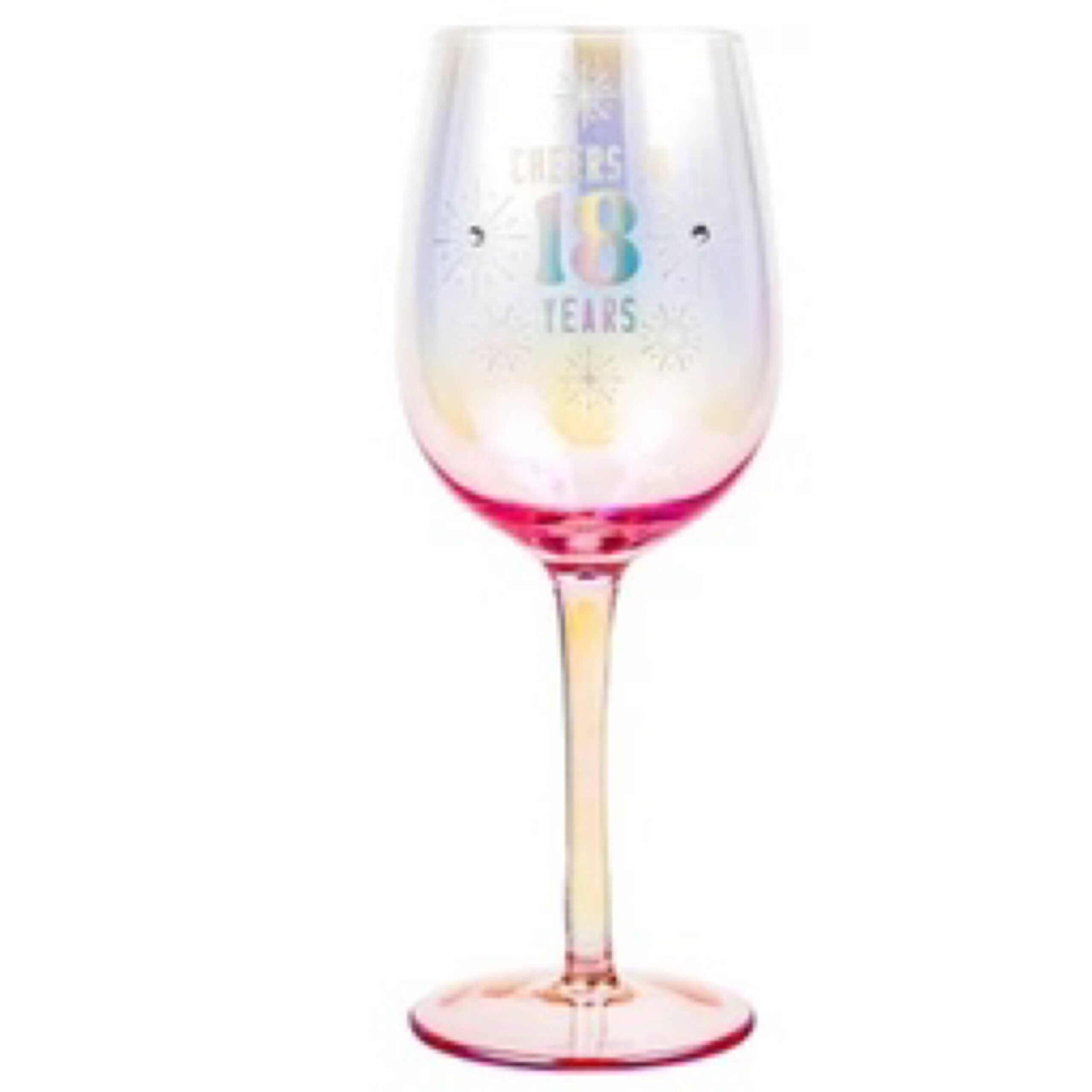 18th Wine Holographic Glass