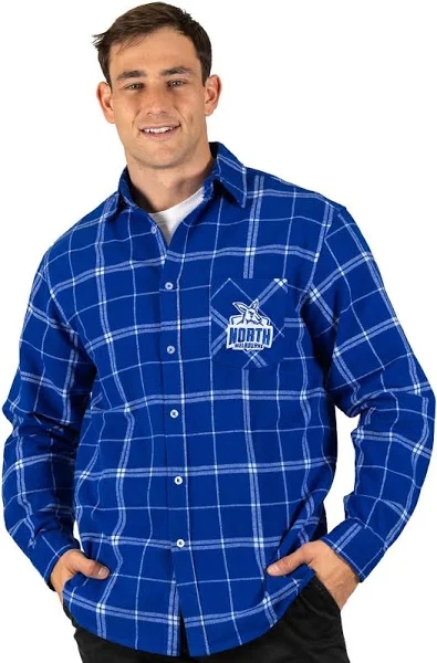 AFL North Melbourne 'Mustang' Flannel Shirt XL