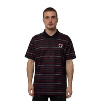 Mens Striped Polo Saints M