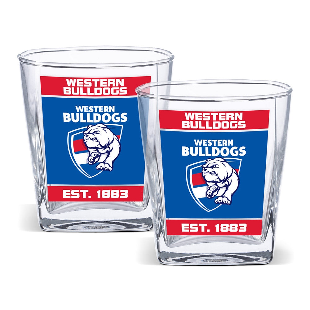 Western Bulldogs 2 Pack Spirit Glasses