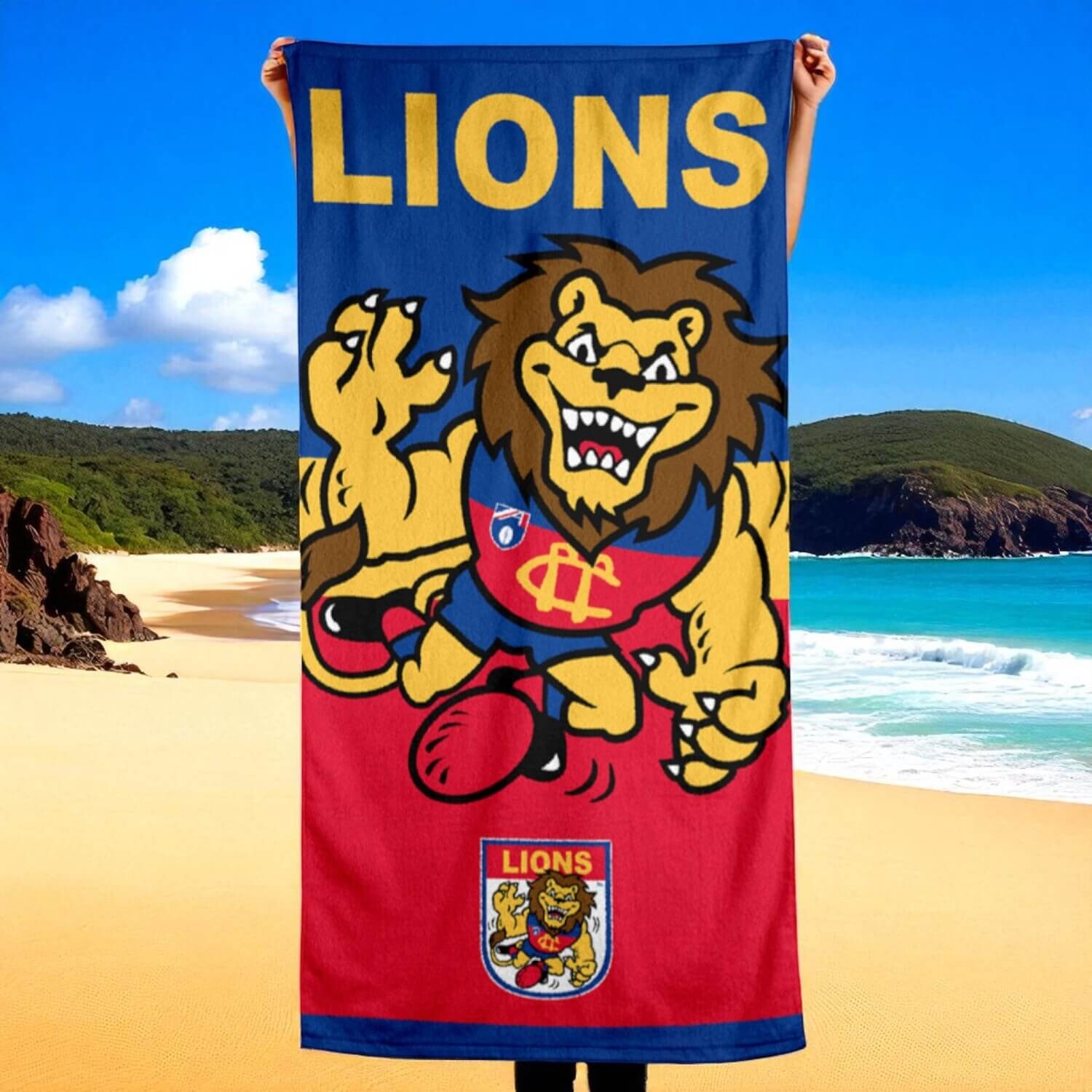 Brisbane Lions Jumbo Beach Towel