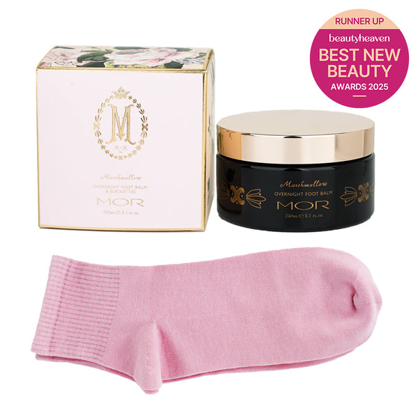 Marshmallow Spa Overnight Foot Balm With Sockettes