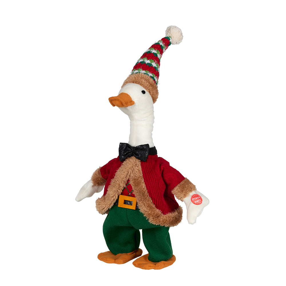 Christmas Duck with Animation, Music & Squawking, 43cm