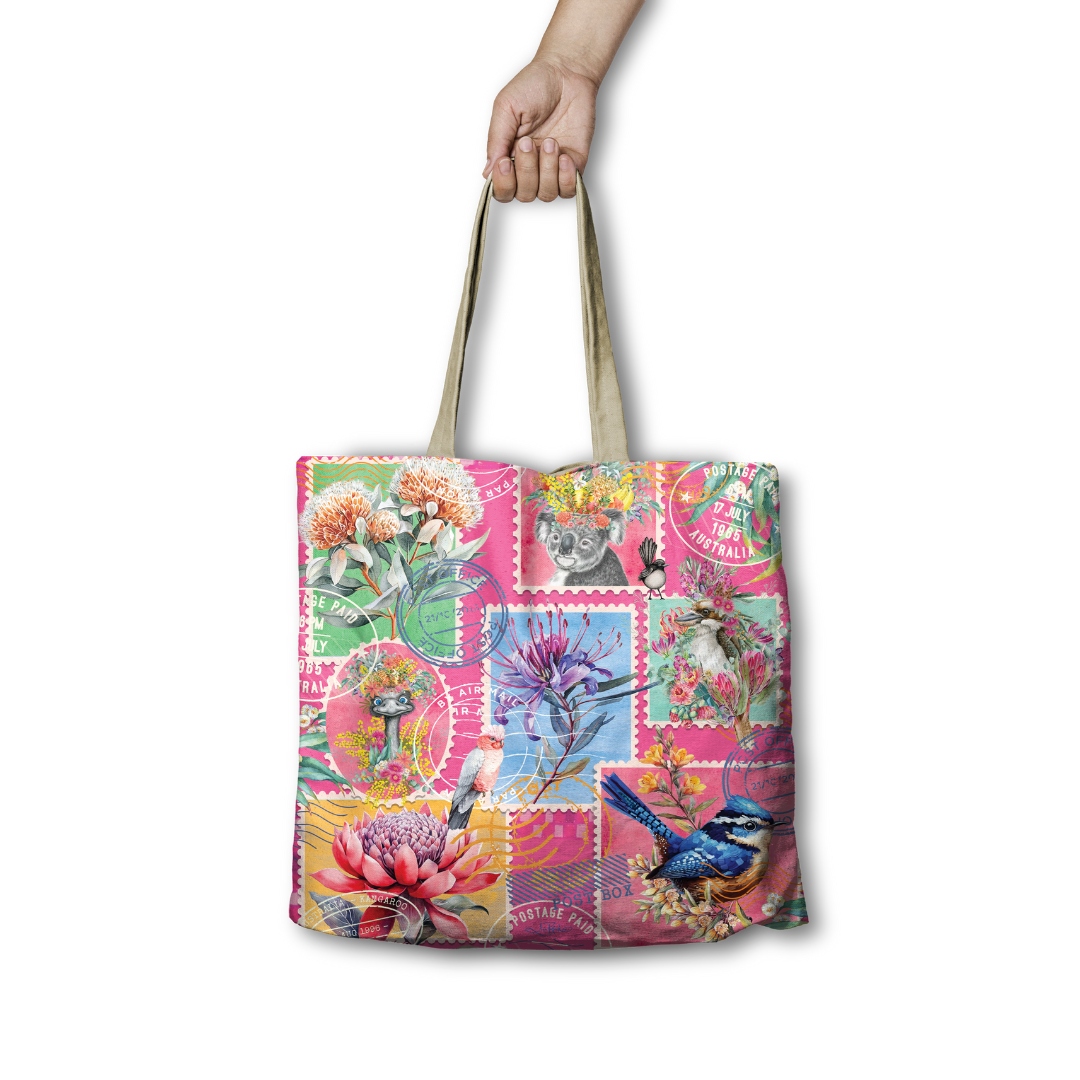 Pretty Postage Shopping Bag