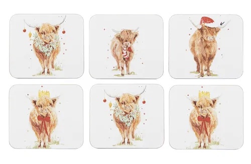 Coo Christmas 6pk Coasters