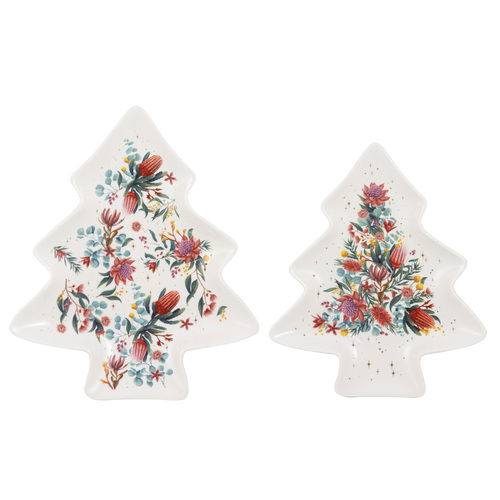 Twinkling Blooms 2pk Tree Platter