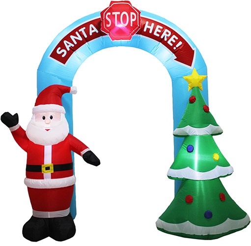 Inflatable Santa Tree Arch 248CM