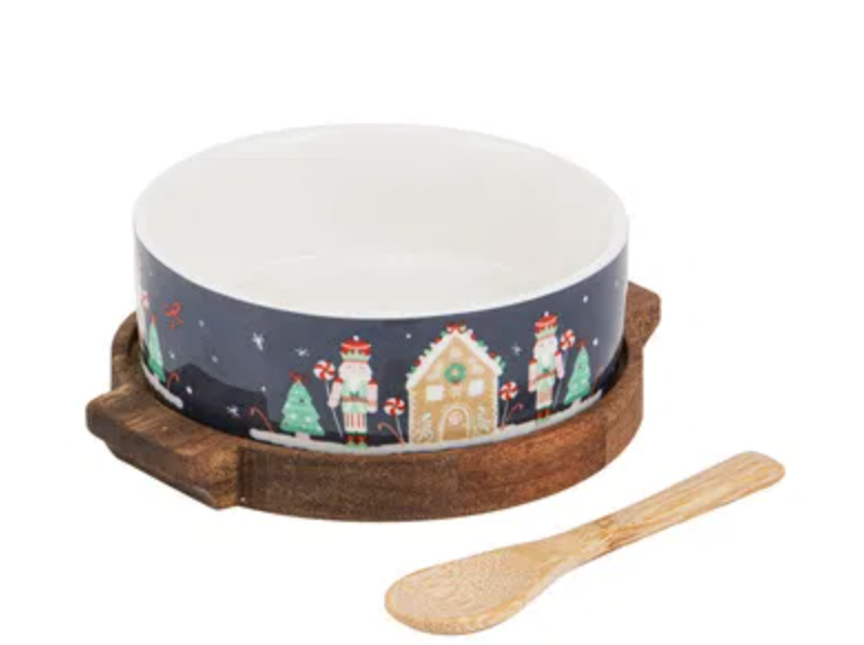 Festive Fun 3pc Asstd Bowl Spoon & Round