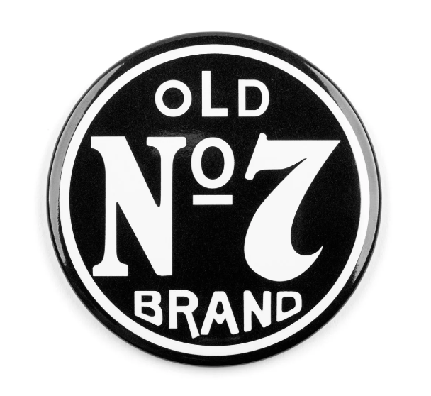 Jack Daniel's Old No. 7 Brand Button Sticker