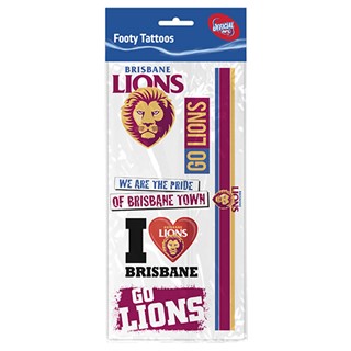 Brisbane Lions Tattoo Sheet