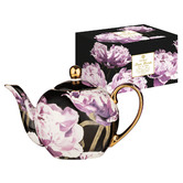 Dark Florals Peony 1L Teapot with Infuser