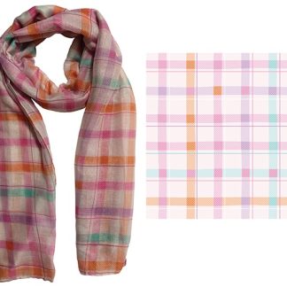 Scarf FM Pink Gingham