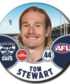 2021 AFL Geelong Player Badge - Tom Stewart