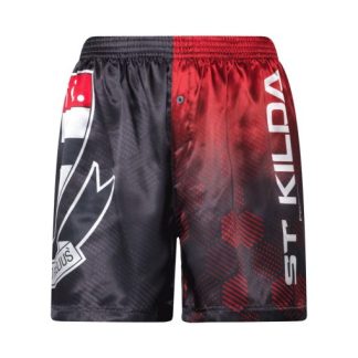 St Kilda Saints Mens Satin Boxer Shorts