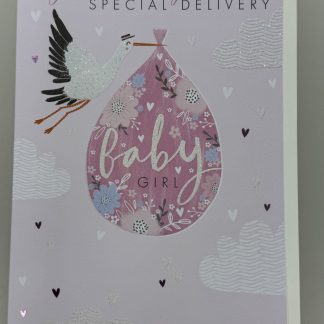 Special Delivery Baby Girl Card