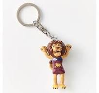 AFL Lions Team Mascot Novelty Keyring
