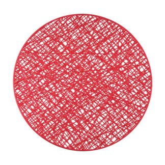 Glitz Glam Round Placemat Red
