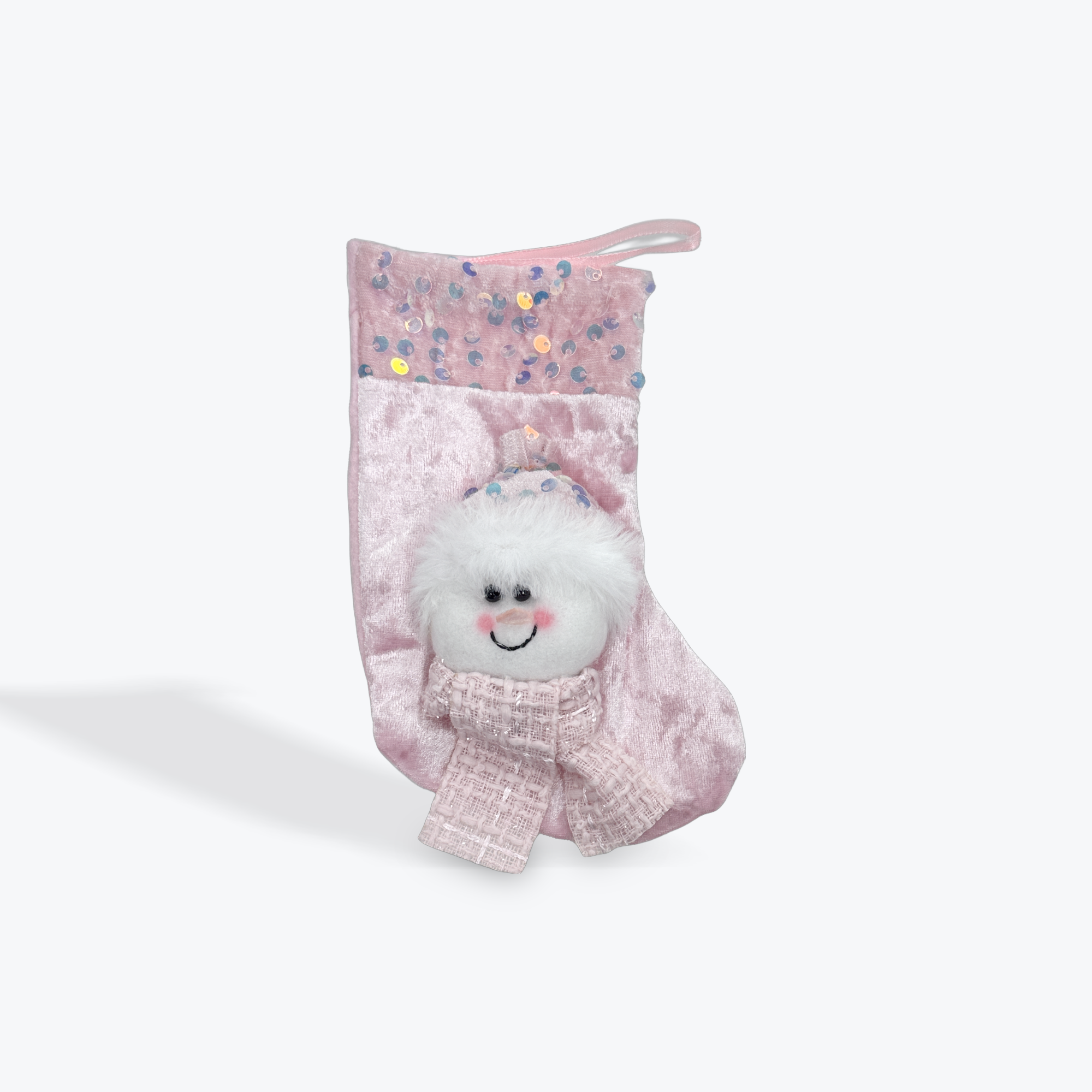Pink Christmas Stocking 18cm