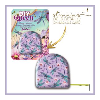 Printed 2M tape  measure Delightful Dragonflies