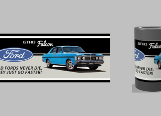 Ford Falcon GTHO Blue Insulated Drinks Cooler 375ml