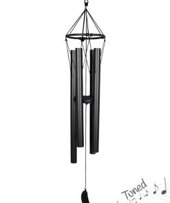 84cm Metal Black Harmonious Windchime
