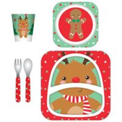 Bamboo Fibre Kids Set Rudolph