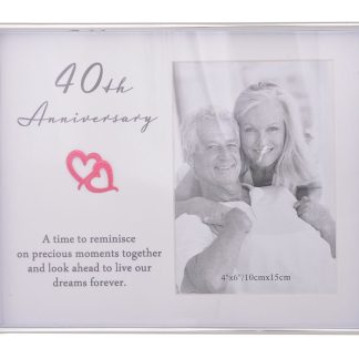 Love Heart 40th Anniversary 4x6