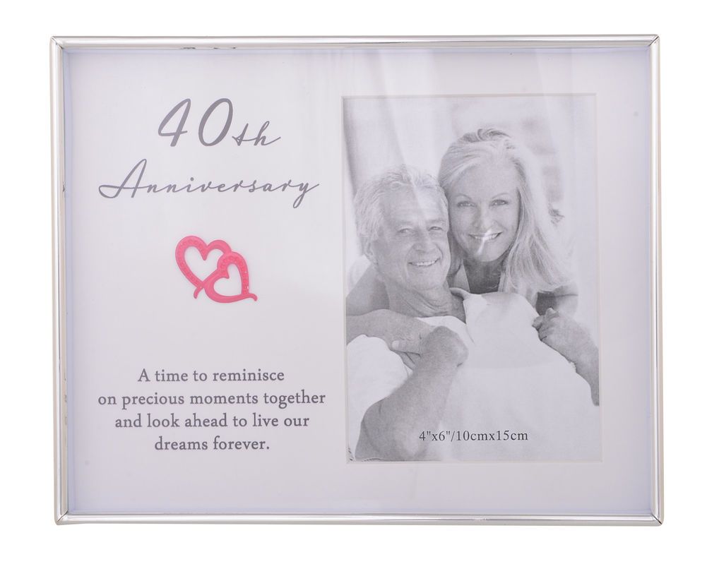 Love Heart 40th Anniversary 4x6