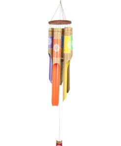 6 Tube Bamboo "Om" Meditation Wind Chime