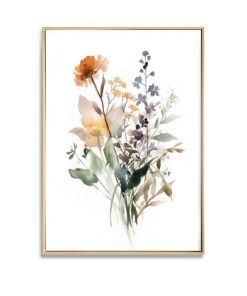 Botanical Wildflower B Canvas