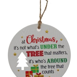 Around Tree Xmas Plaque