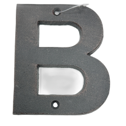 Rustic A Brown Metallic Letter