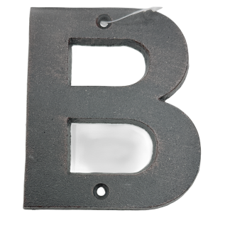 Rustic A Brown Metalic Letter