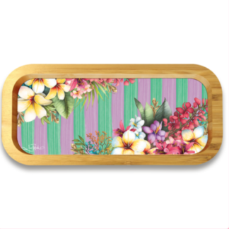 Bamboo Trinket Tray Paradise Bloom