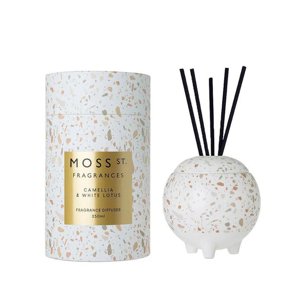 Camelia & White Lotus Ceramic Reed Diffuser