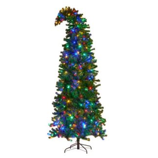 Bad Santa Christmas Tree with Lights 7.5ft